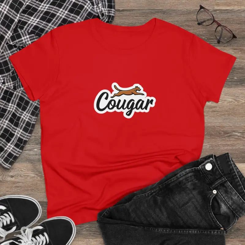 Youre A Cougar Womens Midweight Cotton Tee Shirt For Comfort - Ocean State Styles