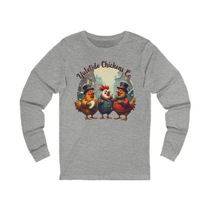 Yuletide Chicken Co Long Sleeve Shirt for Holiday Cheer Unisex Tee - Ocean State Styles