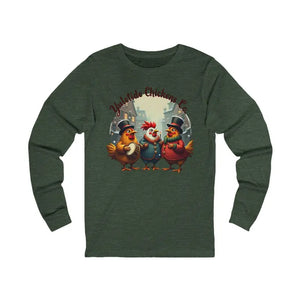 Yuletide Chicken Co Long Sleeve Shirt for Holiday Cheer Unisex Tee - Ocean State Styles