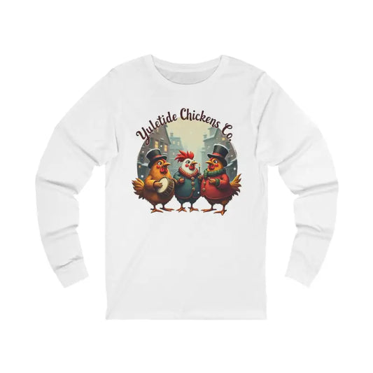 Yuletide Chicken Co Long Sleeve Shirt for Holiday Cheer Unisex Tee - Ocean State Styles