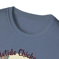 Yuletide Chicken Co T-Shirt with Cartoon Chickens Design - Ocean State Styles
