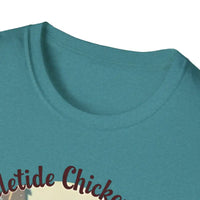 Yuletide Chicken Co T-Shirt with Cartoon Chickens Design - Ocean State Styles